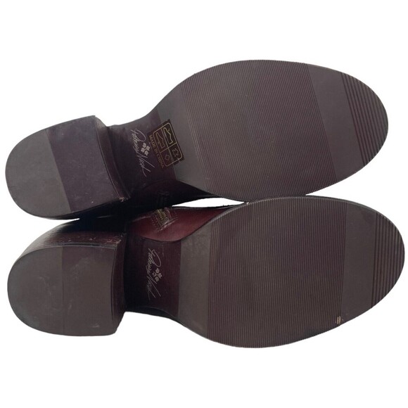 NEW Patricia Nash Sicily Merlot Women's Size 8.5 Boots Block Heel Leather - Picture 10 of 11